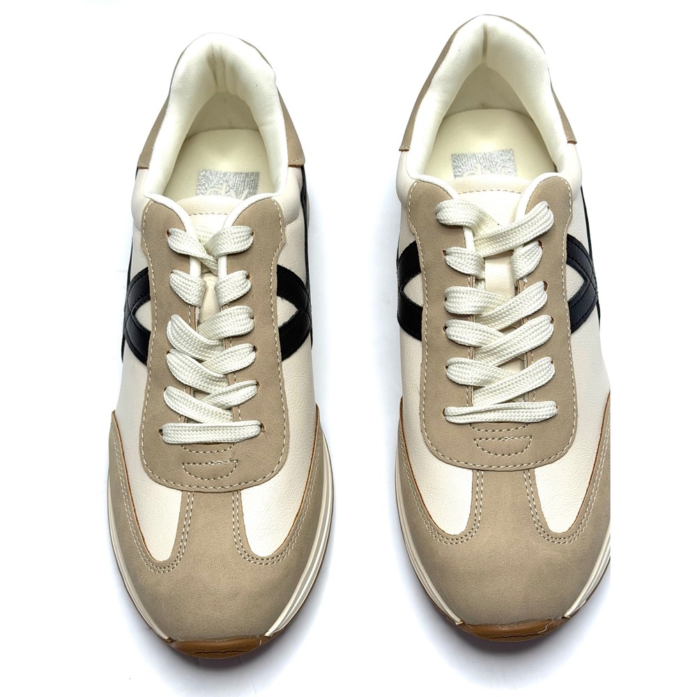 DV Dolce Vita Women's Joque Retro Lace-Up Sneakers Size 7.5 Natural Multi NWT - Picture 2 of 10
